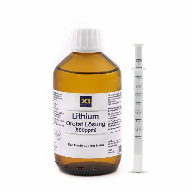 Lithium Orotat Lösung 500 ppm Apothekerqualität