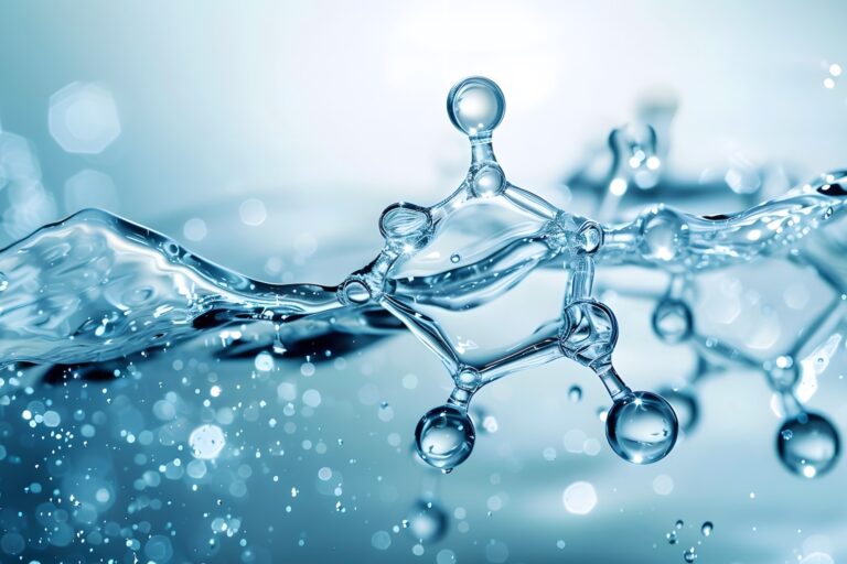 Wasser mit Moleküle