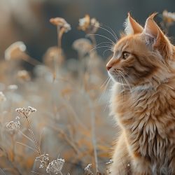 A cat is sitting in a field of flowers. The cat is looking at the camera. The flowers are yellow and white Postprocess upscale by: 4, Postprocess upscaler: ScuNET, Postprocess upscaler 2: R-ESRGAN 4x+